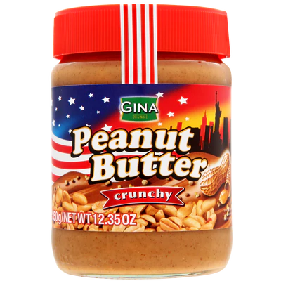 gina pindakaas crunchy 350gr