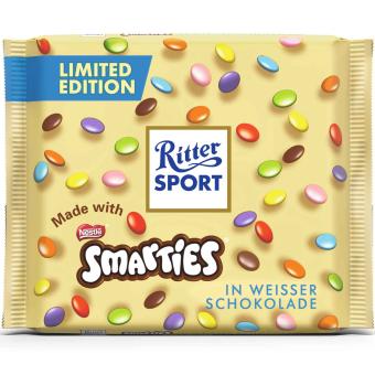 rittersport witte chocola smarties